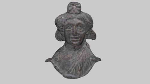 Applike in Form eines Bacchus